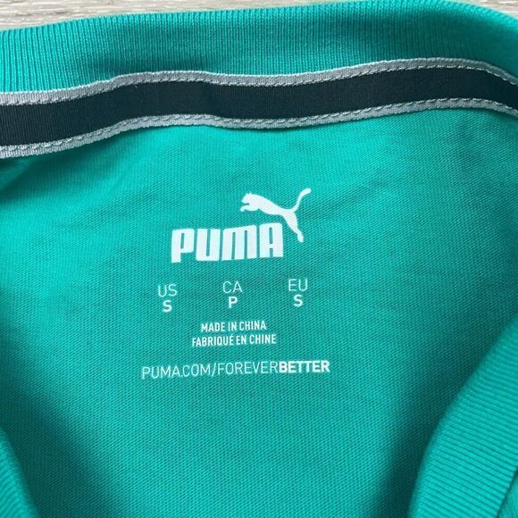 Mercedes Benz Shirt Mens Small Green AMG Formula One Team Puma Racing Cars - Picture 6 of 13
